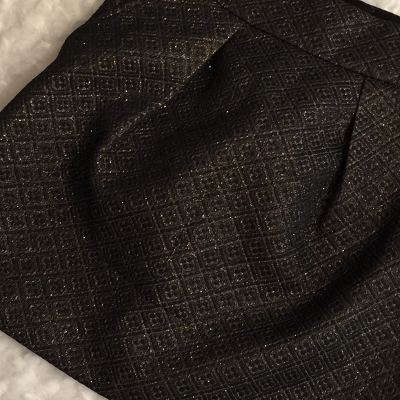 LOFT Golden metallic skirt๏ผ ๐๐ - Picture 4 of 5